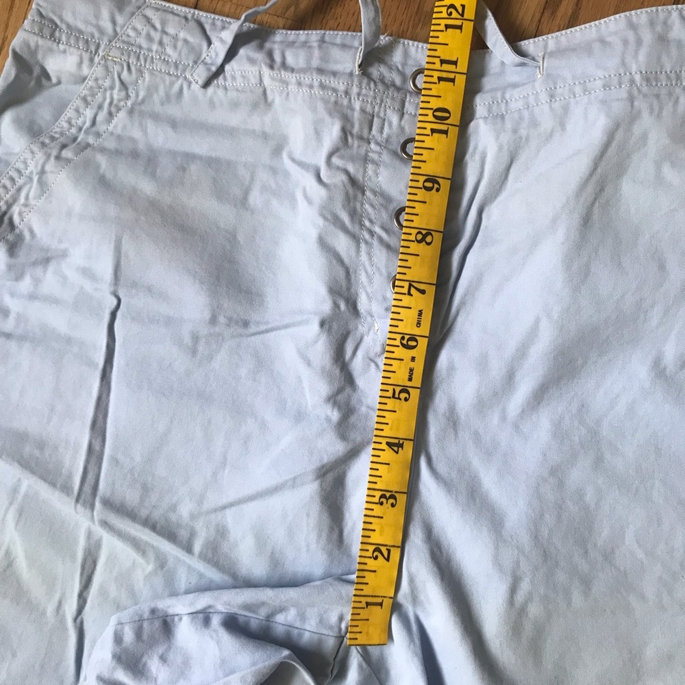 Light blue J.Jill shorts with cream stitching in EUC - Picture 7 of 9